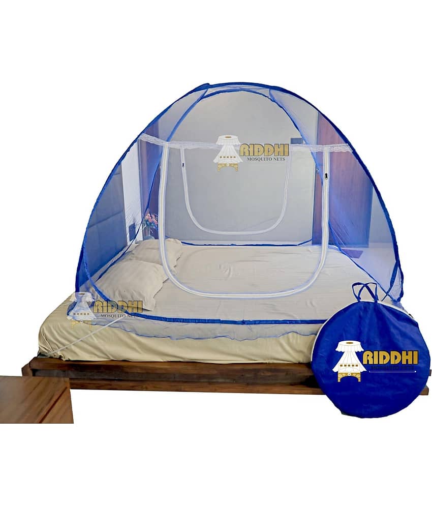 Riddhi Mosquito Net - Dark Blue Polyester Tent Mosquito Net ( Pack of 1 )