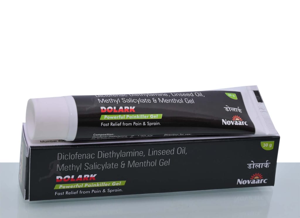 DOLARK Powerful Painkiller Gel - Fast Relief from Pain & Sprain - 30Gm