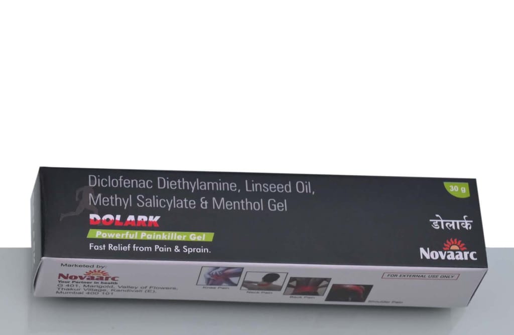 DOLARK Powerful Painkiller Gel - Fast Relief from Pain & Sprain - 30Gm view 2
