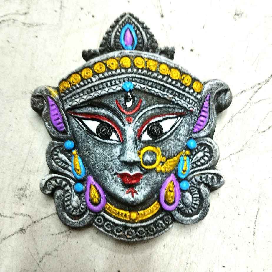 Durga Maa Wall Hanging 12 Cm Top Products view 2