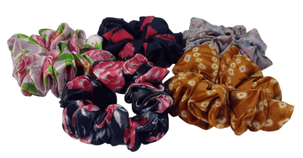 6 Pieces Hair Scrunchies, Satin Silk Scrunchy, Ponytail Holder Hair Accessories for Women Girls view 2