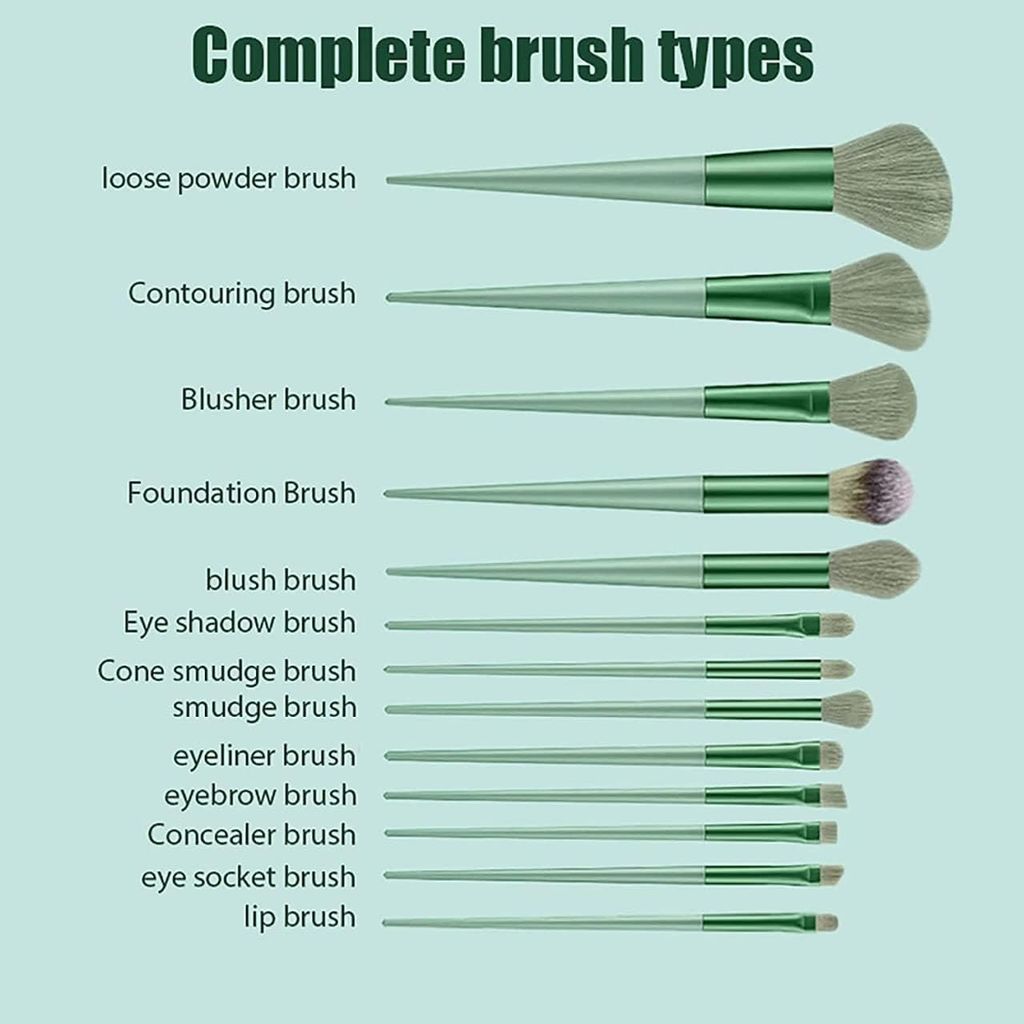13pc Makeup Brush Set With Soft Fluffy Pouch Cosmetic Makeup Brush (Pack of 13) view 2