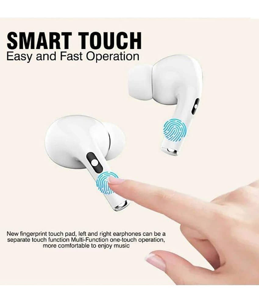 Neo A3 PRO Bluetooth True Wireless (TWS) In Ear 2 Hours Playback Active Noise cancellation IPX4(Splash & Sweat Proof) White view 2