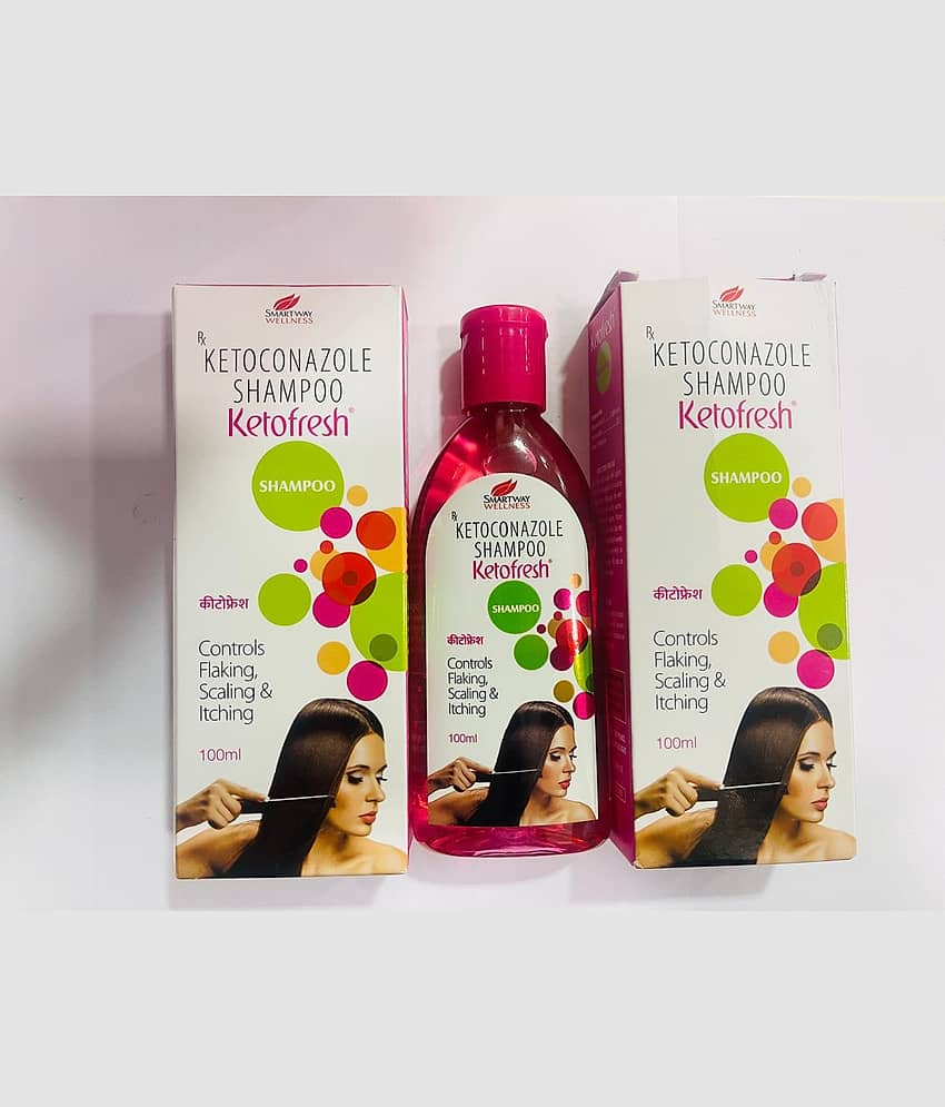 Ketofresh Anti Dandruff Shampoo For All Hair Type, 100ml ( Pack of 2) view 2