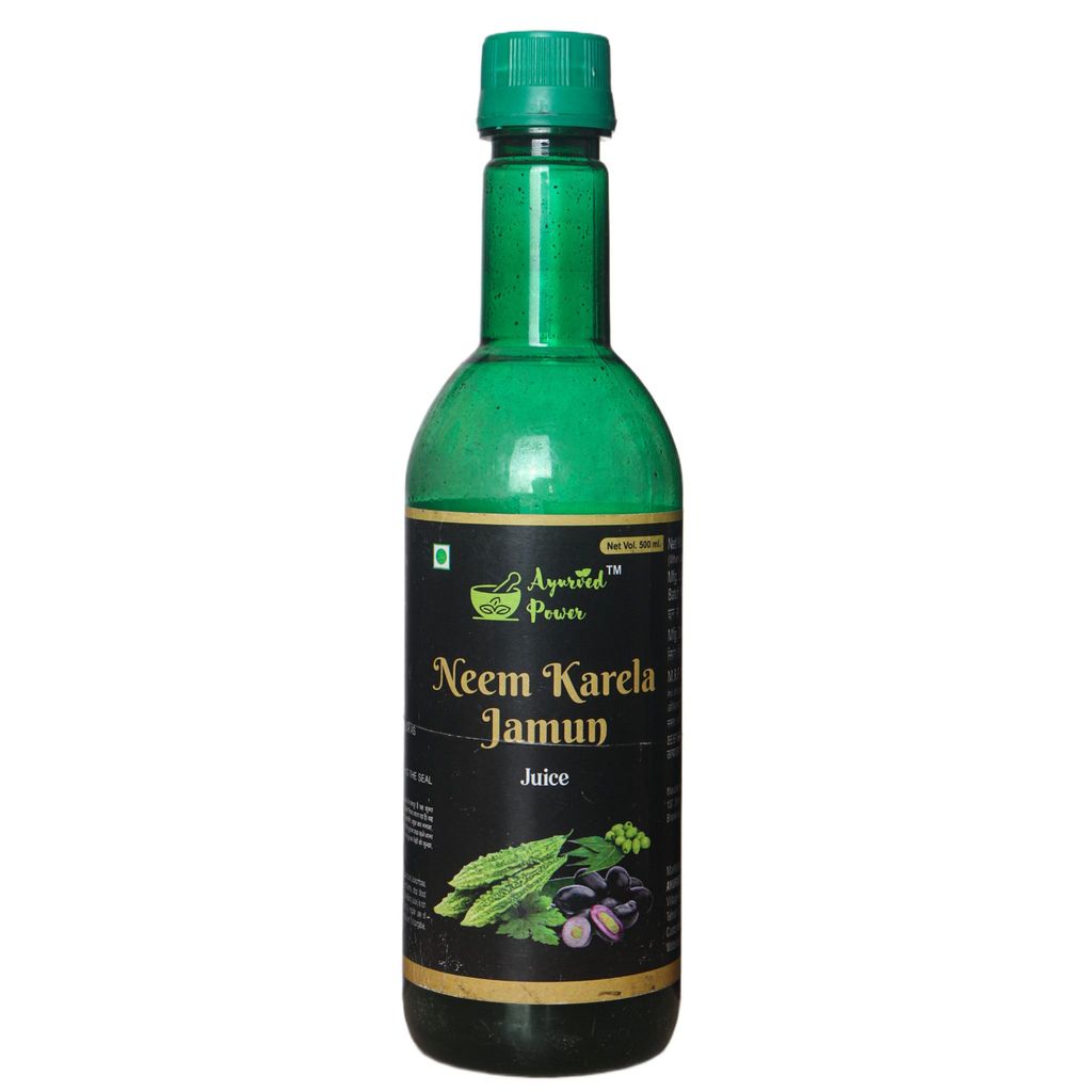 Neem krela jamun juice view 2