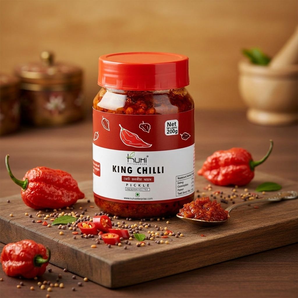 Kuhi's King Chilli Pickle | Preservatives Free | Organically grown