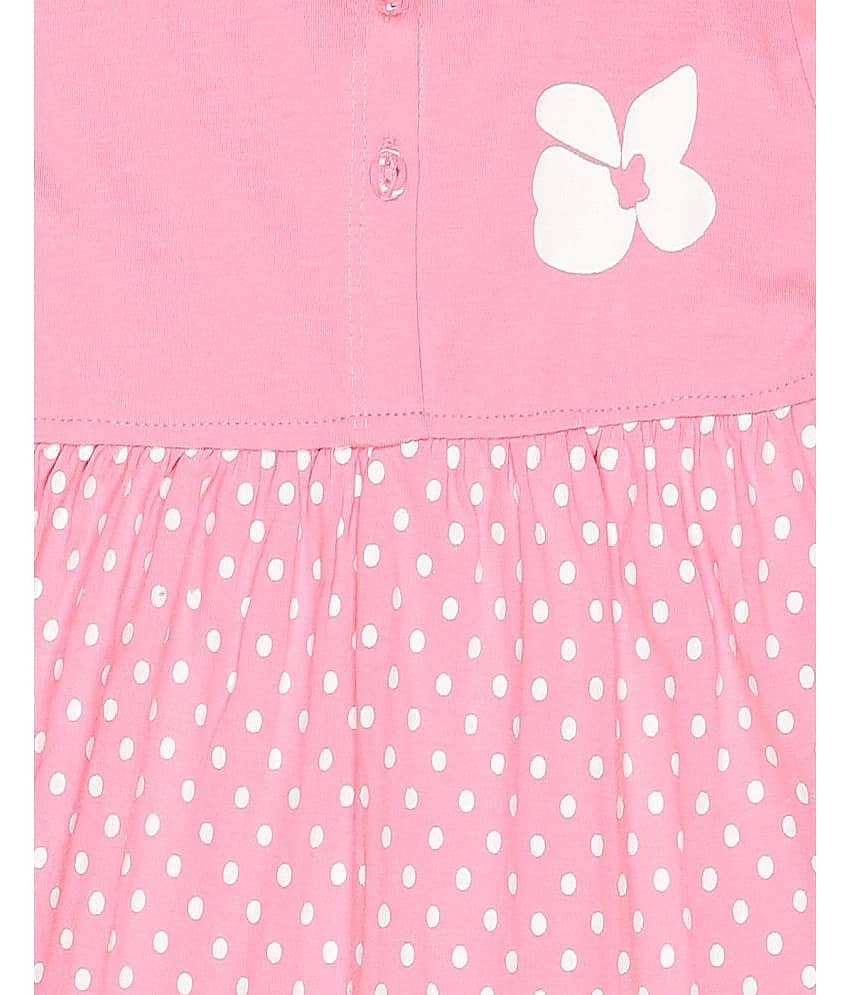 Babeezworld Pack of 1 Baby Girls Cotton Dress ( Pink ) view 2