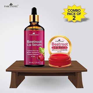 PARK DANIEL Beetroot Lip Serum (30 ml) & Beetroot Lip Balm (8 gm) Combo Pack Of 2 items Fruity (Pack of: 2, 38 g) view 2