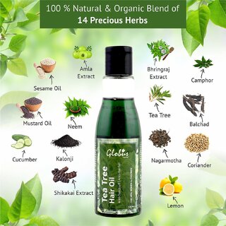 Globus Naturals Tea Tree Hair Oil, 100 ml view 2