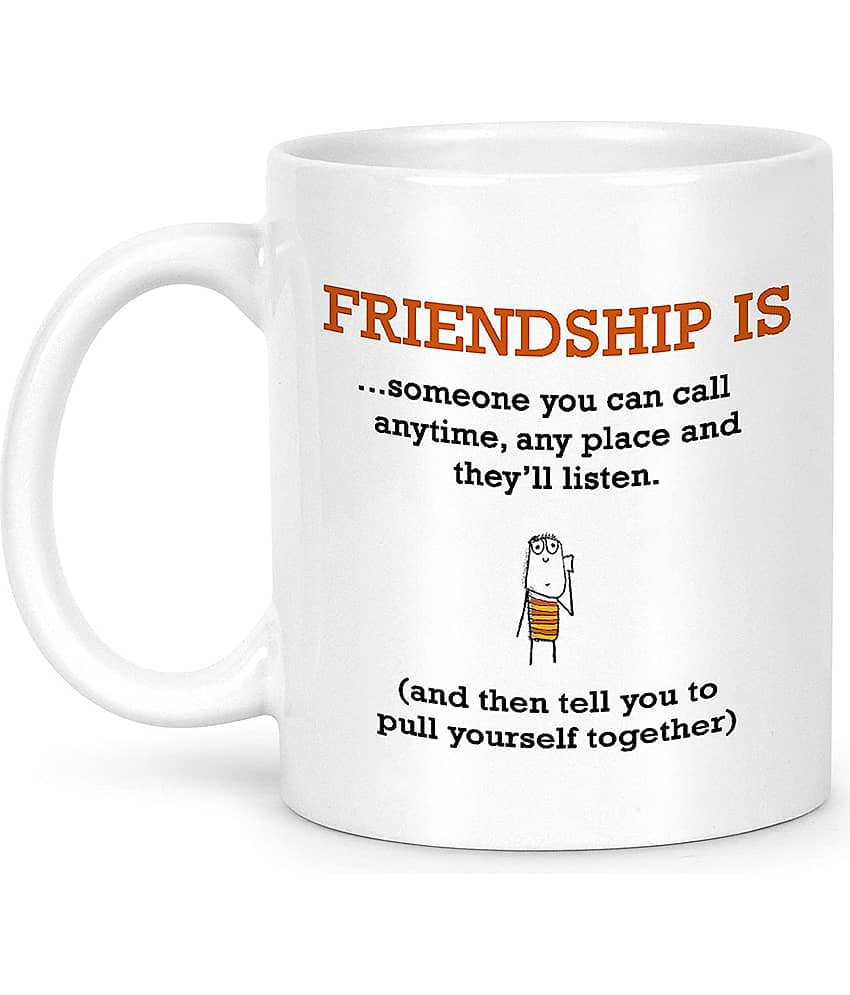 Idream Quote Printed Ceramic Coffee Mug 1 Pcs 330 mL view 2