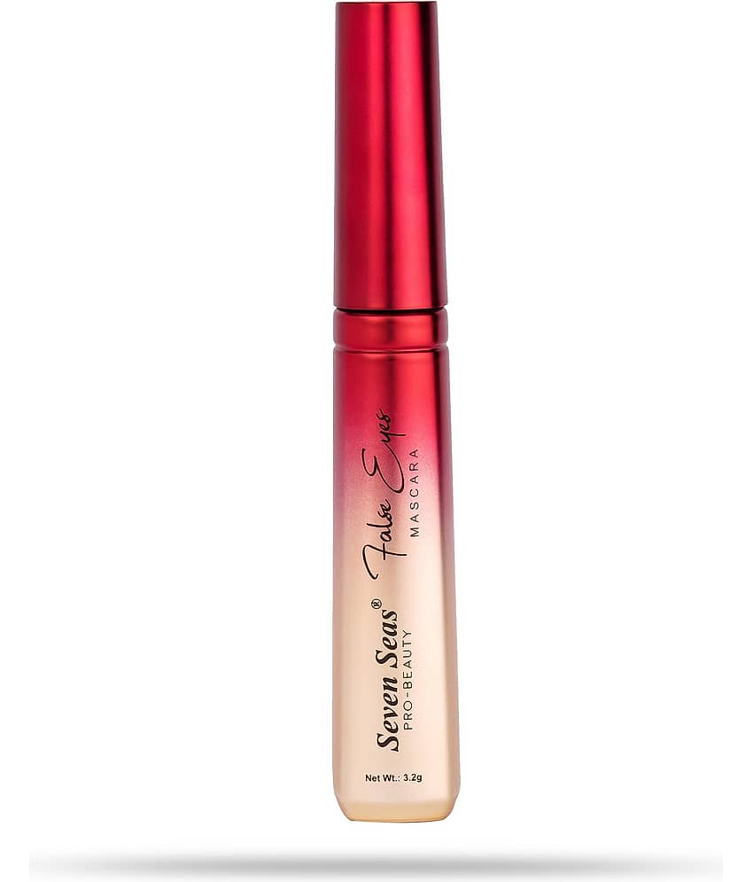 Seven Seas Waterproof | Smudgeproof | Long Lasting | Intense Black | False Eyes Mascara (Black,3.2g) view 2