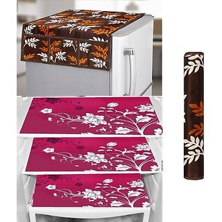 REVEXO Refrigerator Cover (Width: 98 cm, Multicolor) view 2