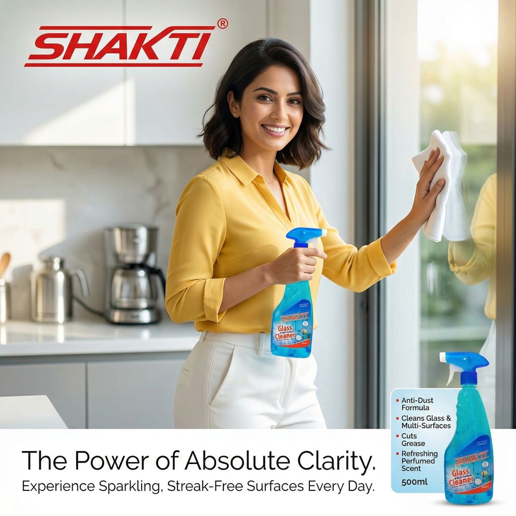Shakti Floor Cleaner 1 Ltr, Glass Cleaner 500 Ml & Toilet Cleaner 500 Ml Combo Pack view 2
