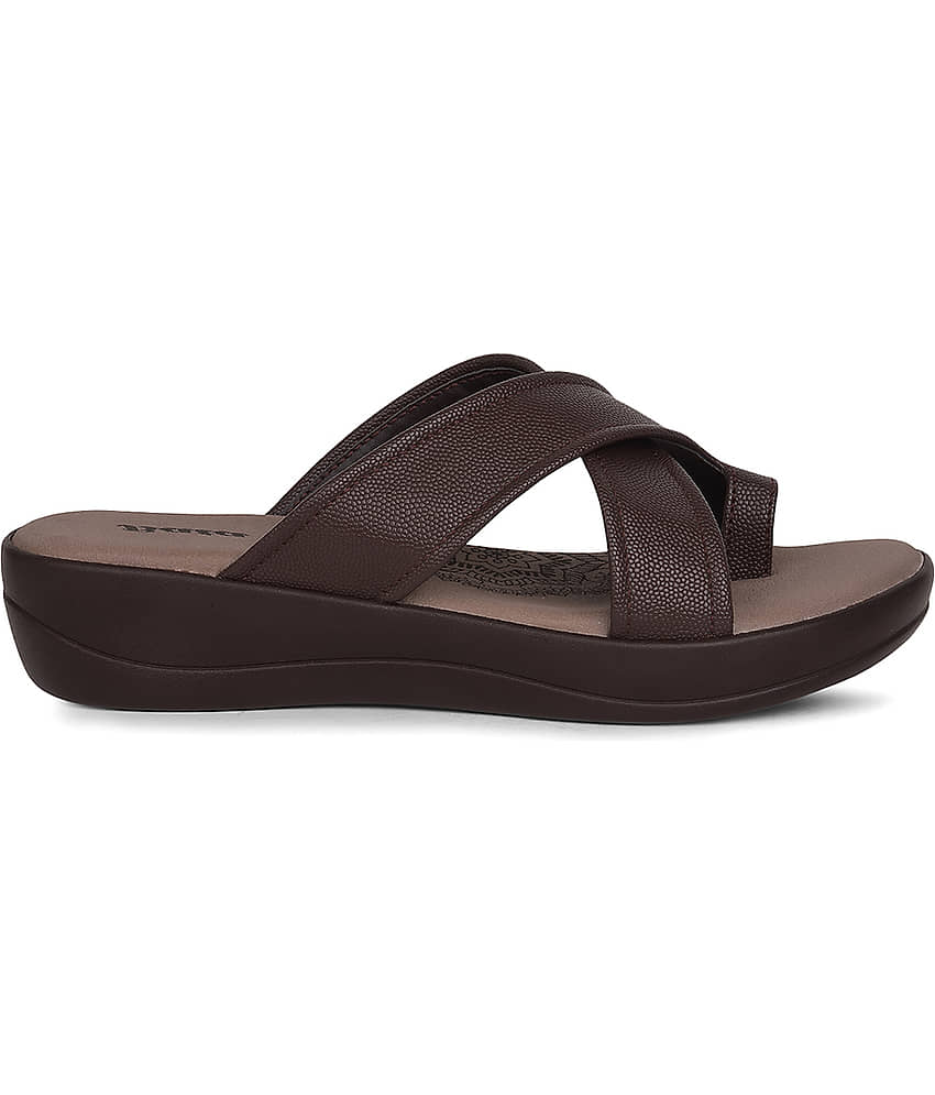 Bata Brown Women's Flats view 2
