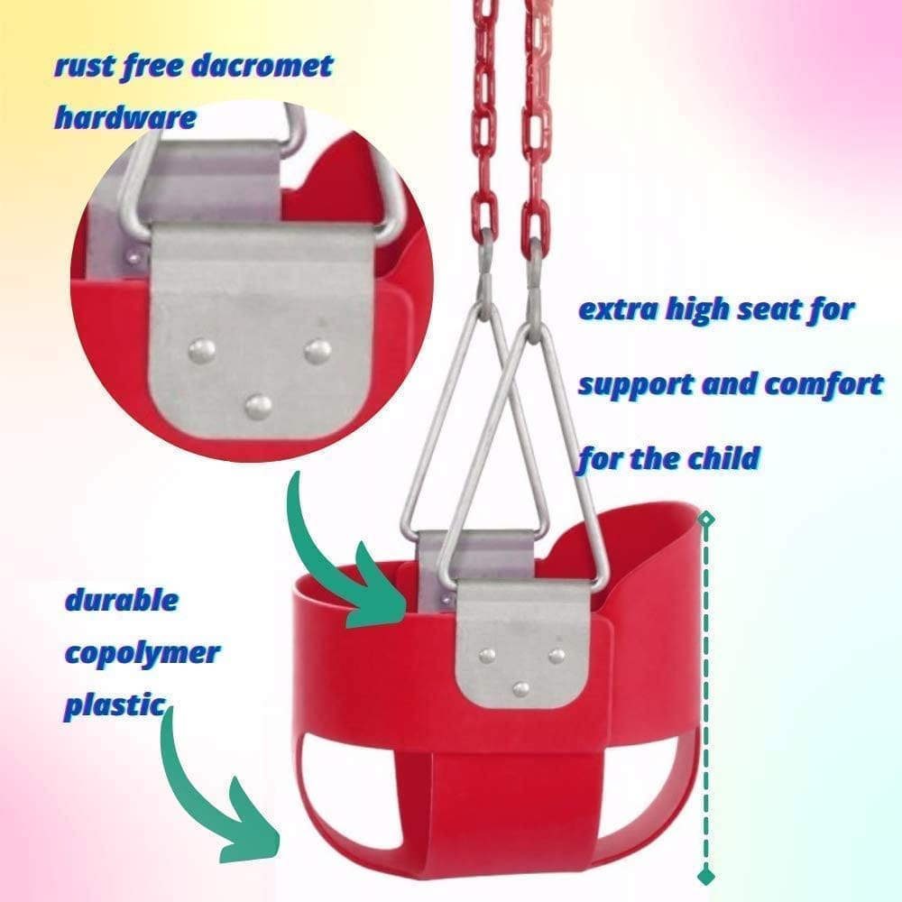 REZNOR Flexible High Back Full Bucket Chair Swing for Children's - Seat Only, RZNR-324 view 2
