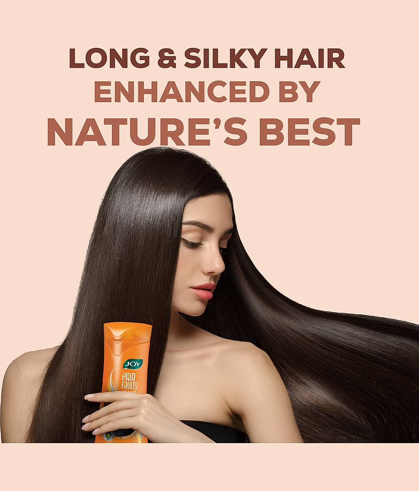 Joy Long & Silky Conditioning Shampoo with Apricot & Peach 340ml, (Pack of 1) view 2