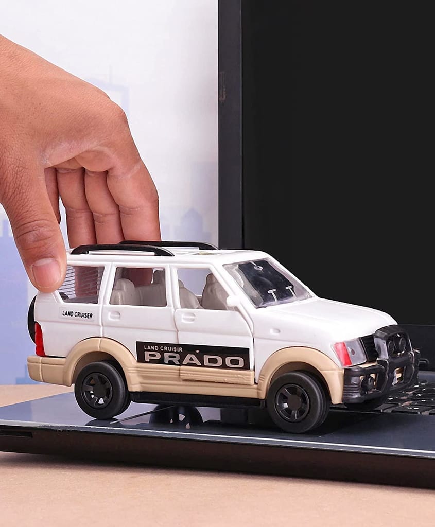 Die-Cast Cars Toys Car Scale Model Push Back Die-Cast Prado Cars Toys for Kids Scaled Model (Color May Vary) view 2