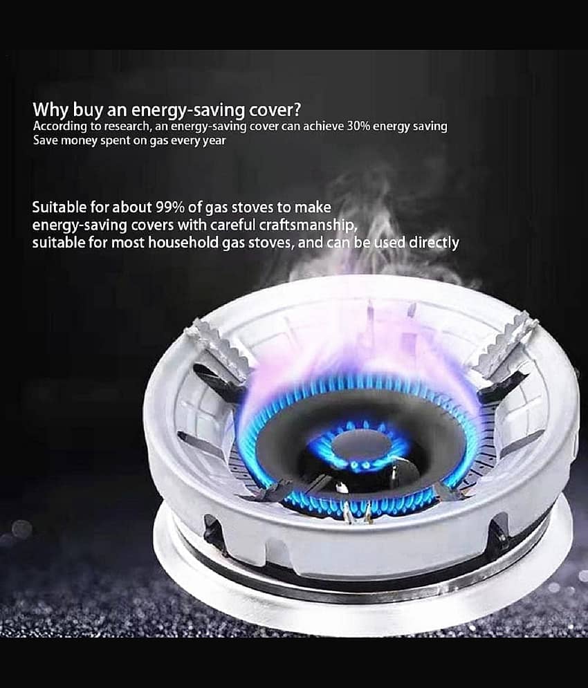 RAMDEV ENTERPRISE Gas Saver Burner Stand Gas Chula Burner Gas Stove Burner Stand Jali Ring Fire & Windproof Energy Saving, Gas Chula Support Stand 4 Legs Supported For Indian Gas 0.7mm (Pack Of 1). view 2