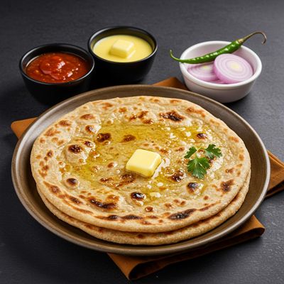 Butter Parantha 2 Pcs