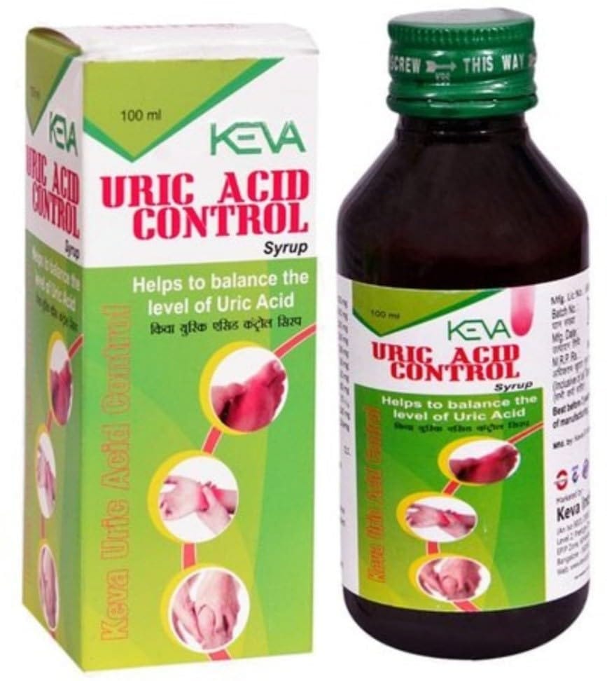 Keva Pure & Primium_ Uric Acid || Control Syrup [4x100ml=400 ml] (Pack Of -4) view 2