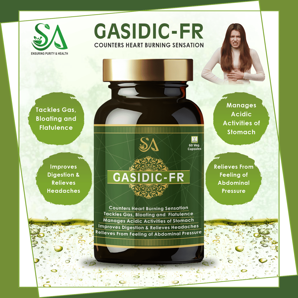 GASIDIC-FR(Acidity gas relief ayurvedic medicine, stomach pain relief medicine, kabj medicines or Digestion, Acidity, Constipation, Abdominal Pain Bloating and Stomach Gas Relief, Helps to Improve Digestive Immunity) view 2