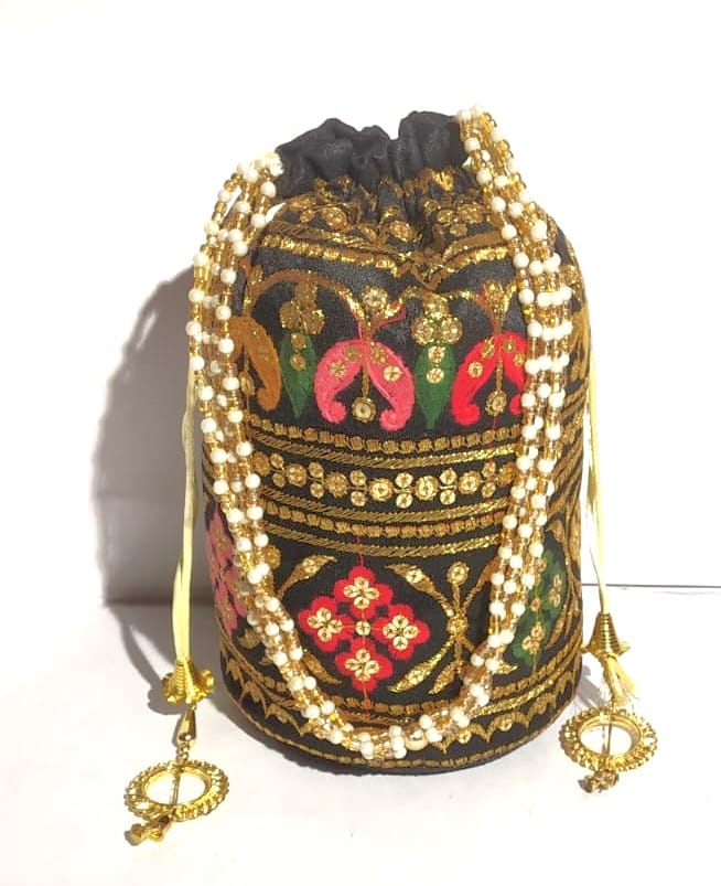 Potli Bags/Wedding/Gift for Her/Batwa/Purse/Handbags/Clutch/Bridesmaid/Bridal Shower/Party/Diwali Gift/Navratri view 2