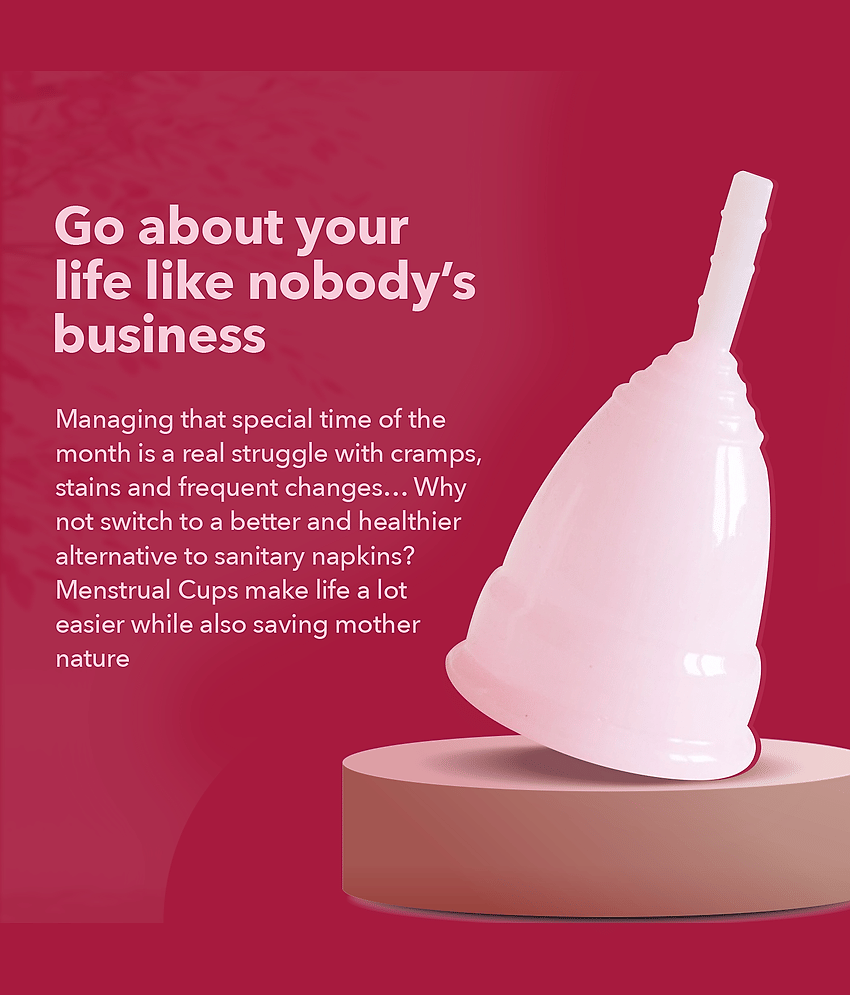 Namyaa Silicone Reusable Menstrual Cup Medium ( Pack of 1 ) view 2