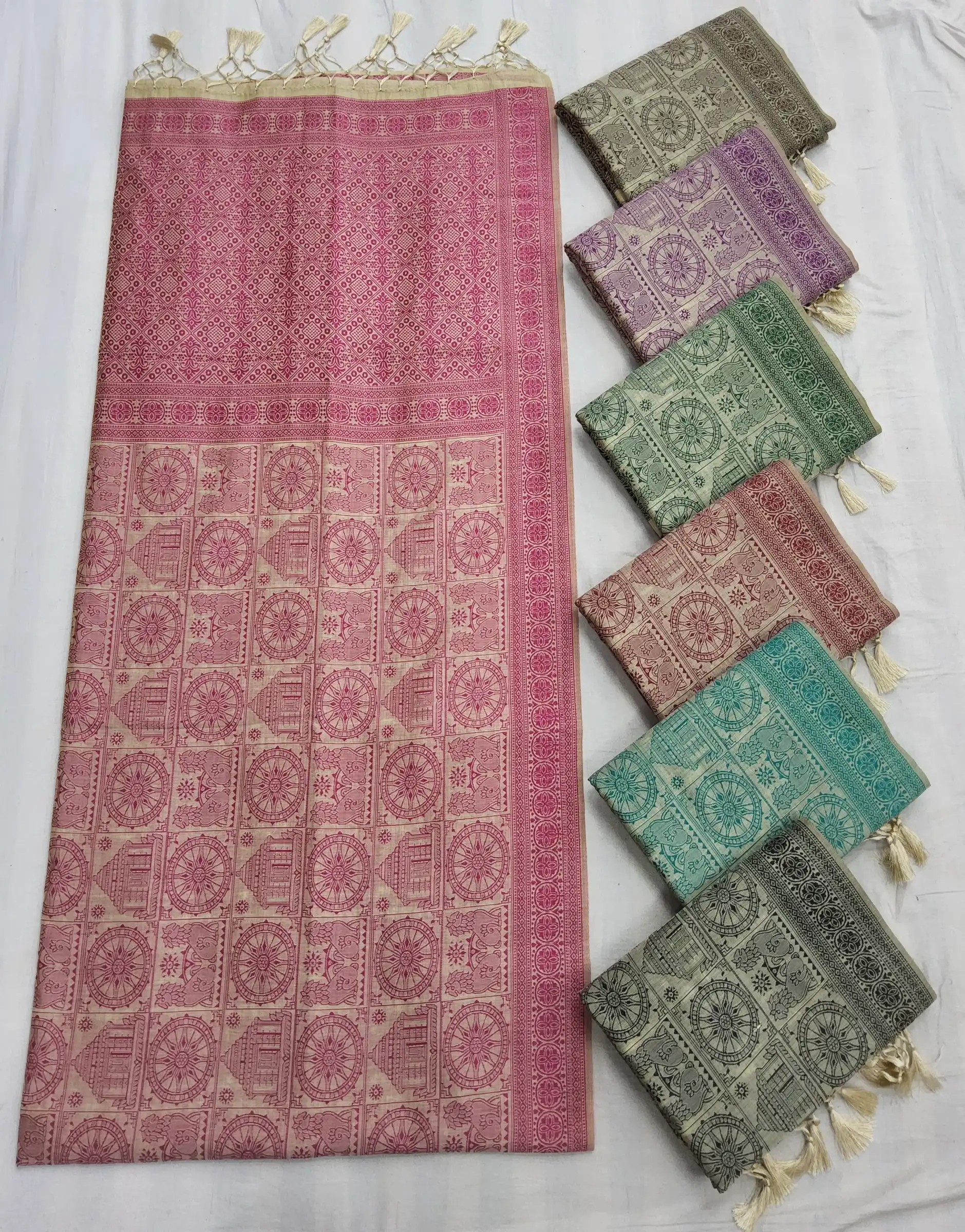 Tussar Cotton Sambalpuri Handmade Saree 5