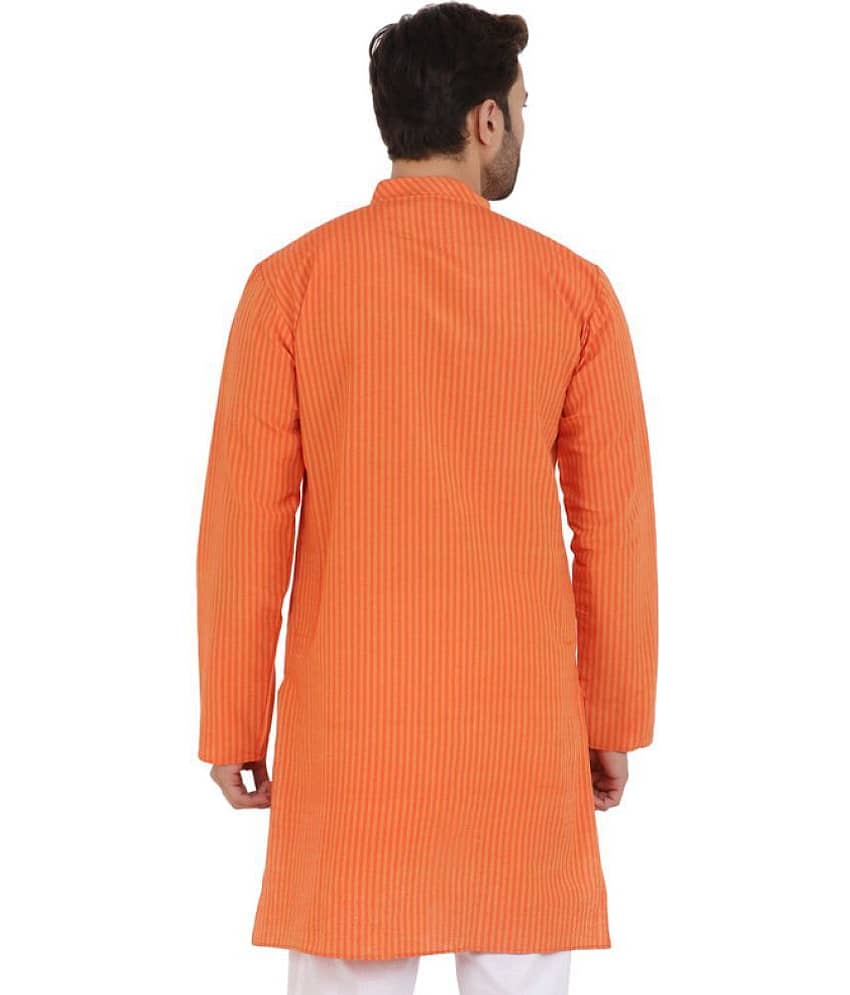 Latest Chikan - Red Cotton Men's Regular Kurta ( Pack of 1 ) view 2