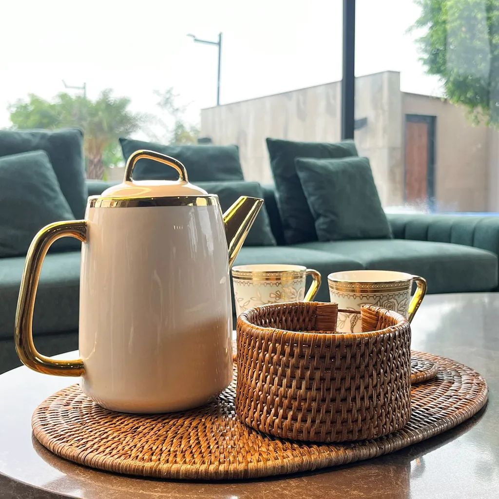 RATTAN OVAL RATTAN PLACEMAT (LARGE) view 2