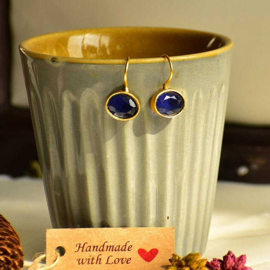 Aarohi Earrings Blue view 2