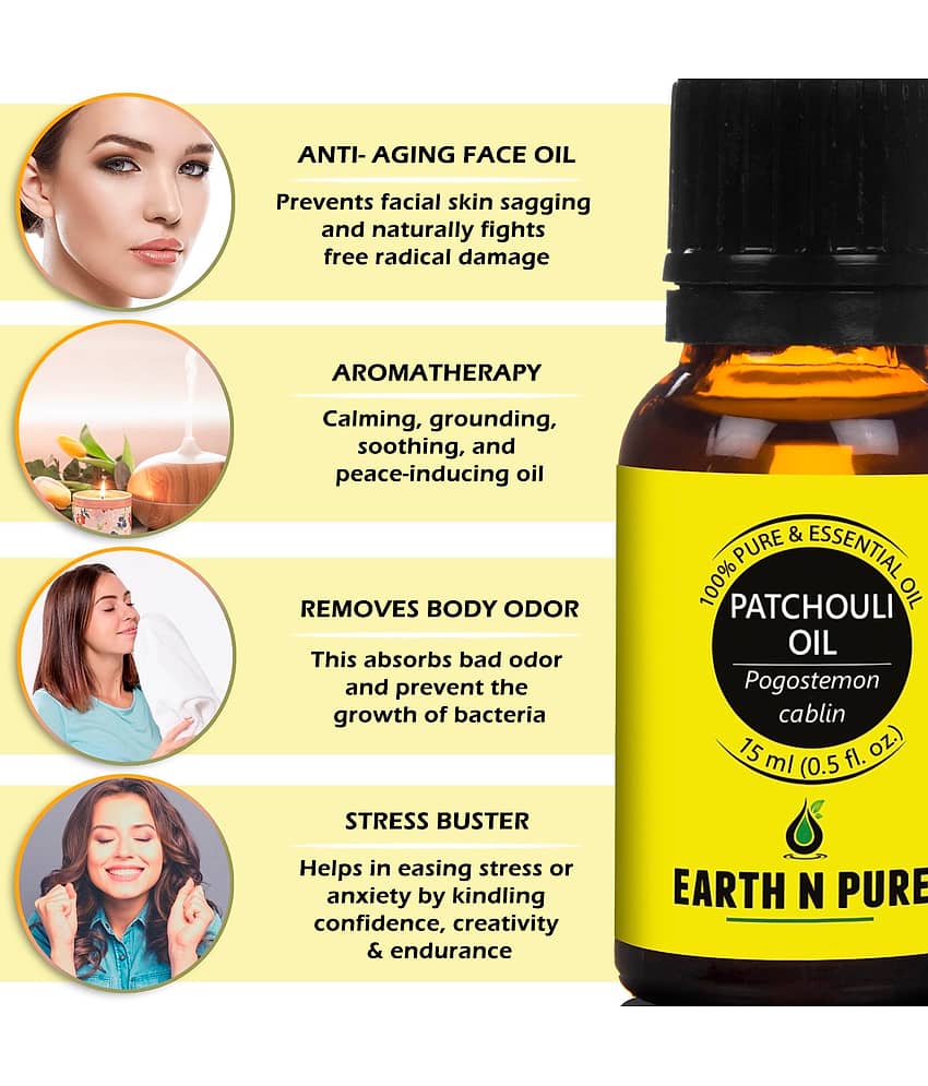 Earth N Pure - Patchouli Essential Oil 15 mL ( Pack of 1 ) view 2