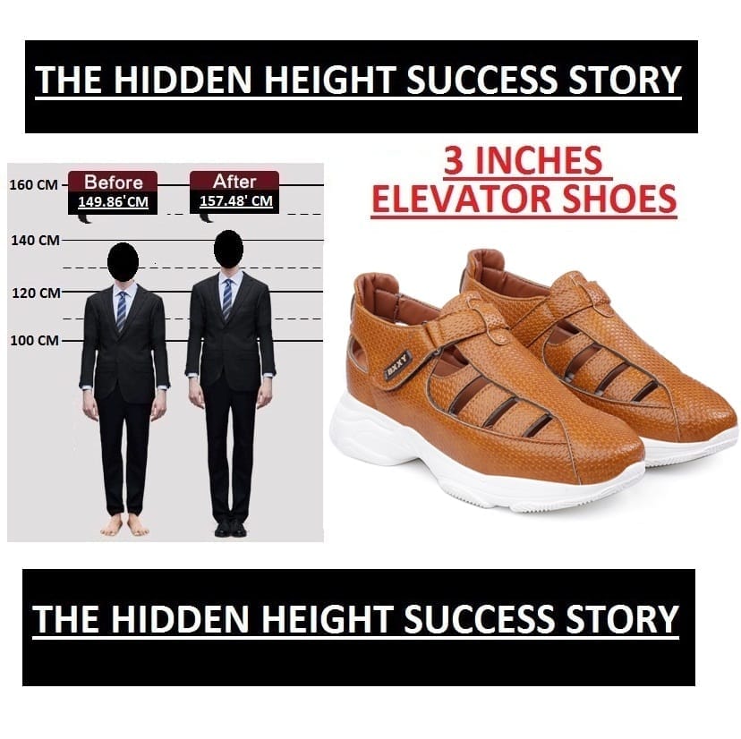 Bxxy's 3 Inch Height Increasing Elevator Sandals for Men view 2