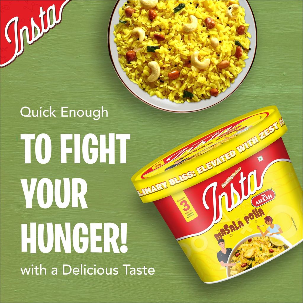 INSTA AHAAR Ready-to-Eat Cuppa Poha, Instant Healthy High Energy Breakfast and Snack view 2