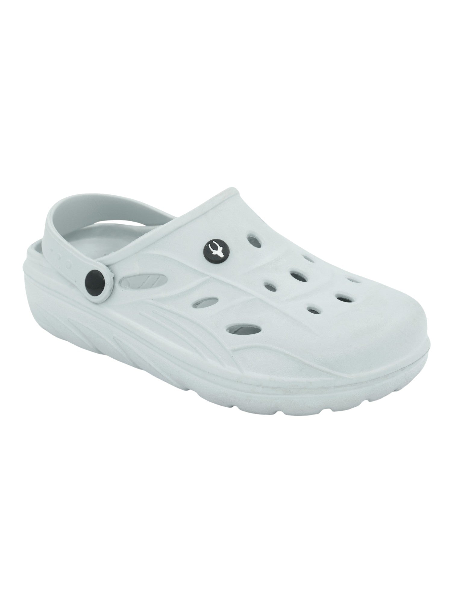 Hirolas® Men’s Cushioned Fluffy Ultra-Comfort Clogs Sliders - Light Grey HROMCL08LGRY view 2