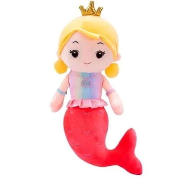 Charming Mermaid Plush Soft Toy for Girls – 30 cm Stuffed Doll, Perfect for Birthdays, Holidays, Room Décor, and Imaginative Play, A Cozy and Lovable Gift Idea for Kids view 2