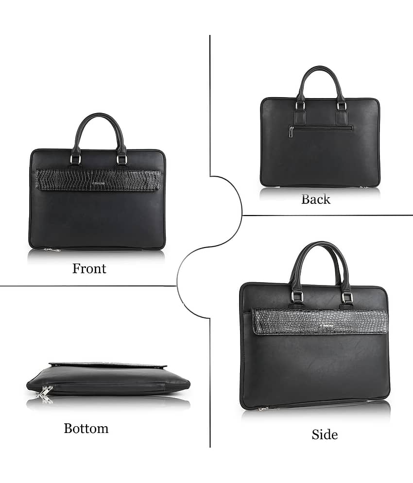 CIMONI Black Leather Folio view 2