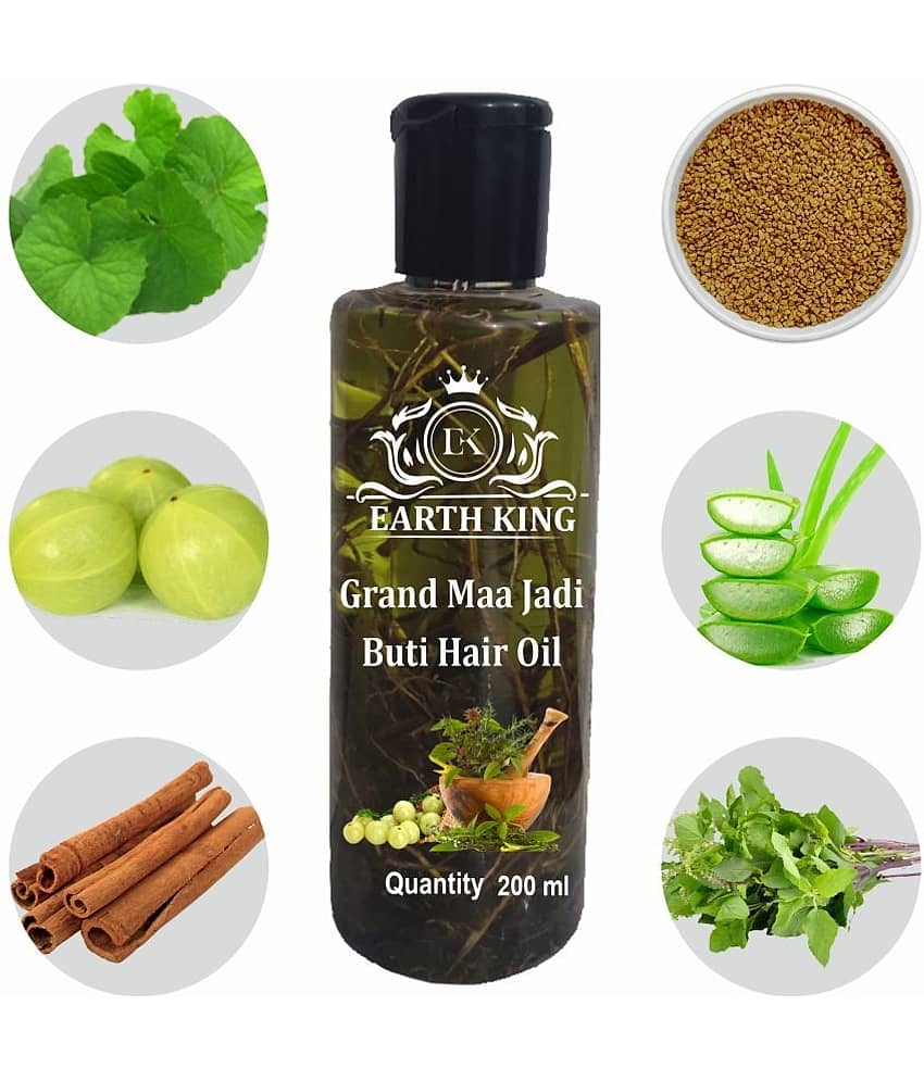 Earth King Grand Maa Jadi Buti Hair Oil Hair Growth & Hair Care, 200 Ml (Pack of 1) view 2