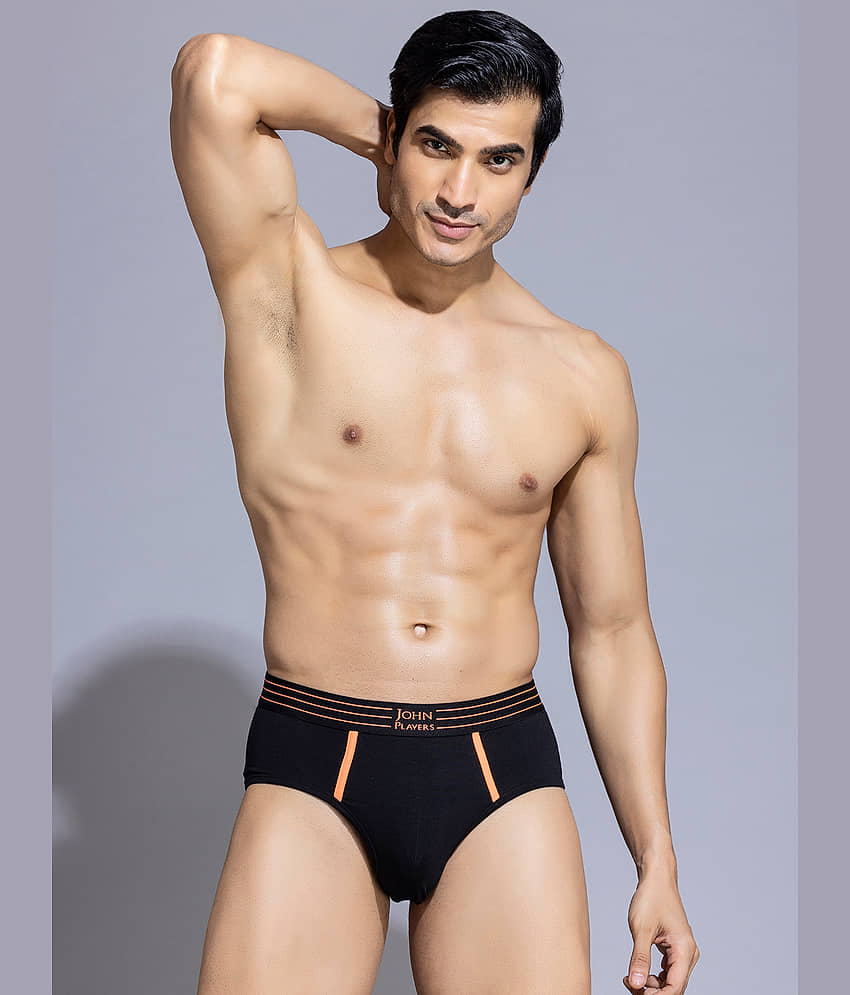 John Players Pack of 2 Cotton Blend Briefs For Men's ( Grey ) view 2