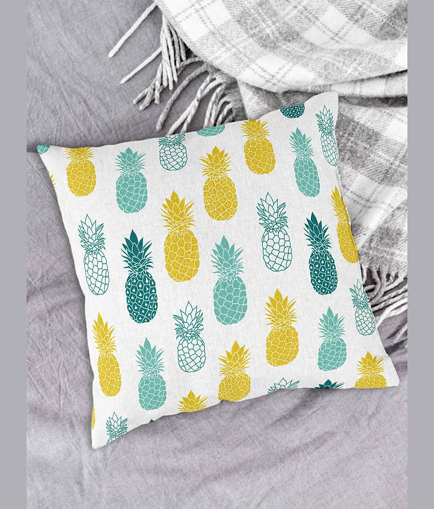 Houzzcode - Water Repellent Green Polyester Pillow Covers 40x40x3 ( Pack of 1 ) view 2