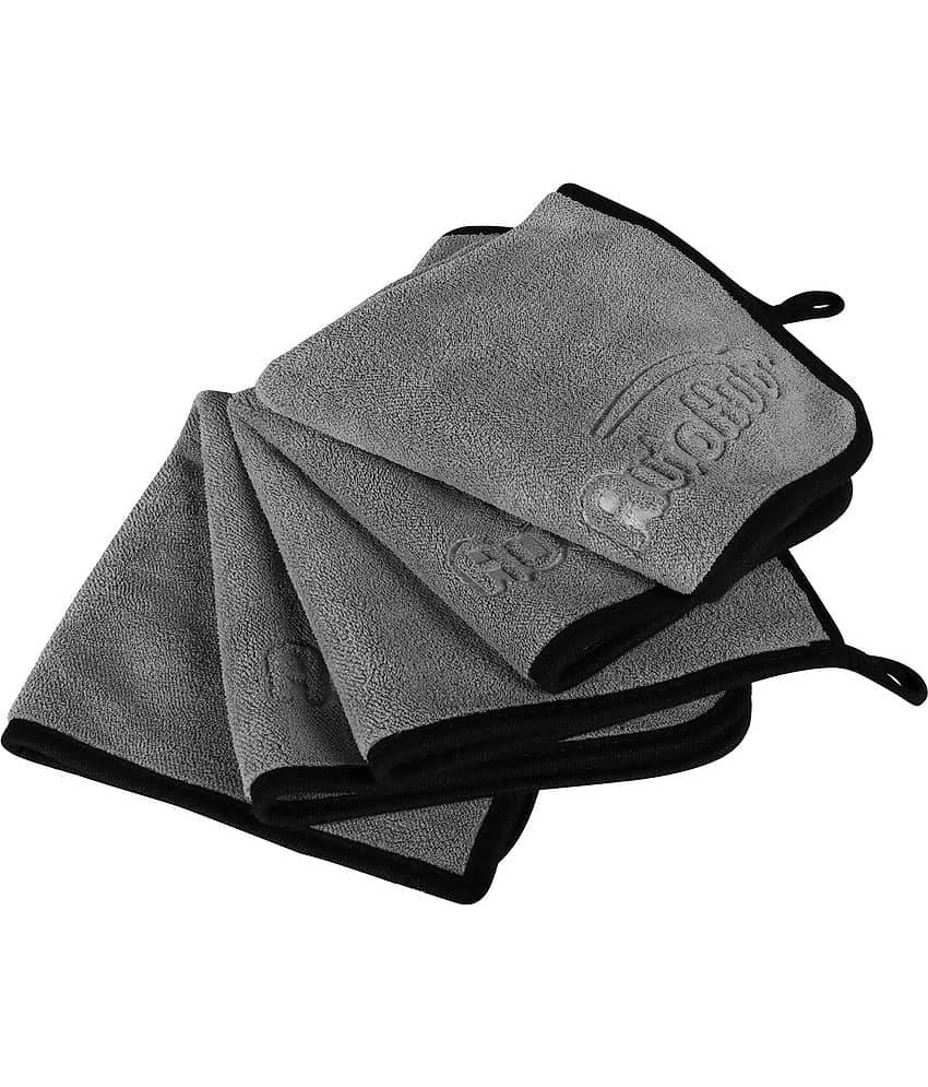 Auto Hub Grey 600 GSM Drying Towel For Automobile ( Pack of 5 ) view 2