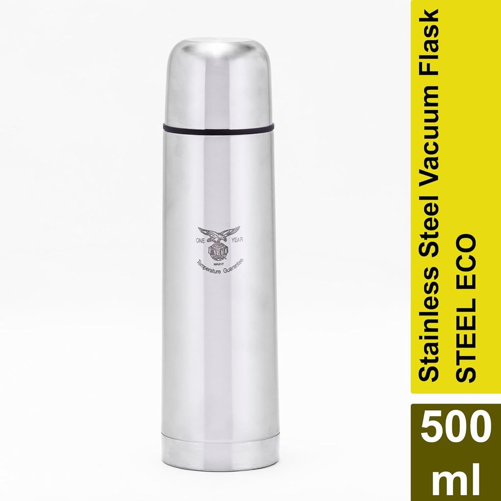 Eagle Eco 500ml Stainless Steel Vacuum Insulated Thermos Flask with One-Year Temperature Guarantee view 2