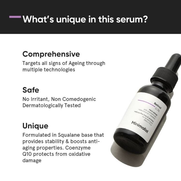 Minimalist Retinol 0.3% Face Serum (30ml) view 2