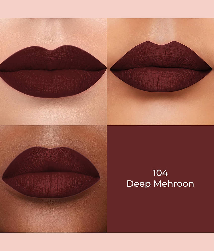Colors Queen Deep Maroon Matte Long Lasting Crayon Lipstick ( Pack of 1 ) view 2