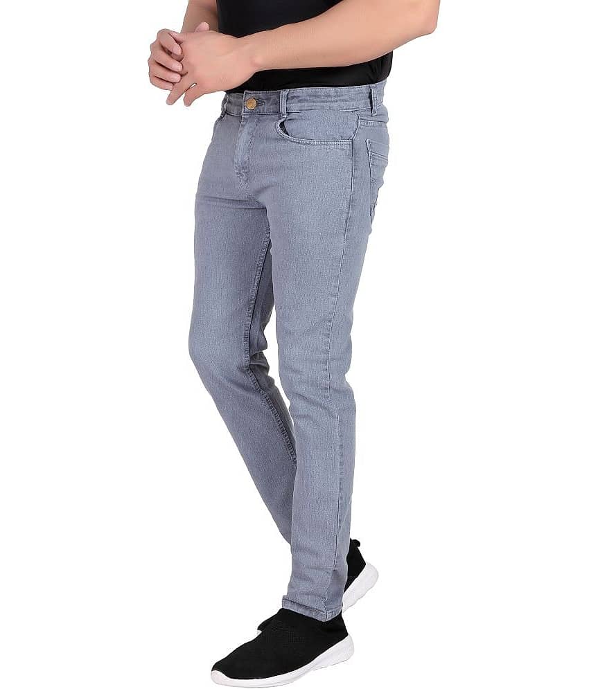 RAGZO - Grey Denim Slim Fit Men's Jeans ( Pack of 1 ) view 2