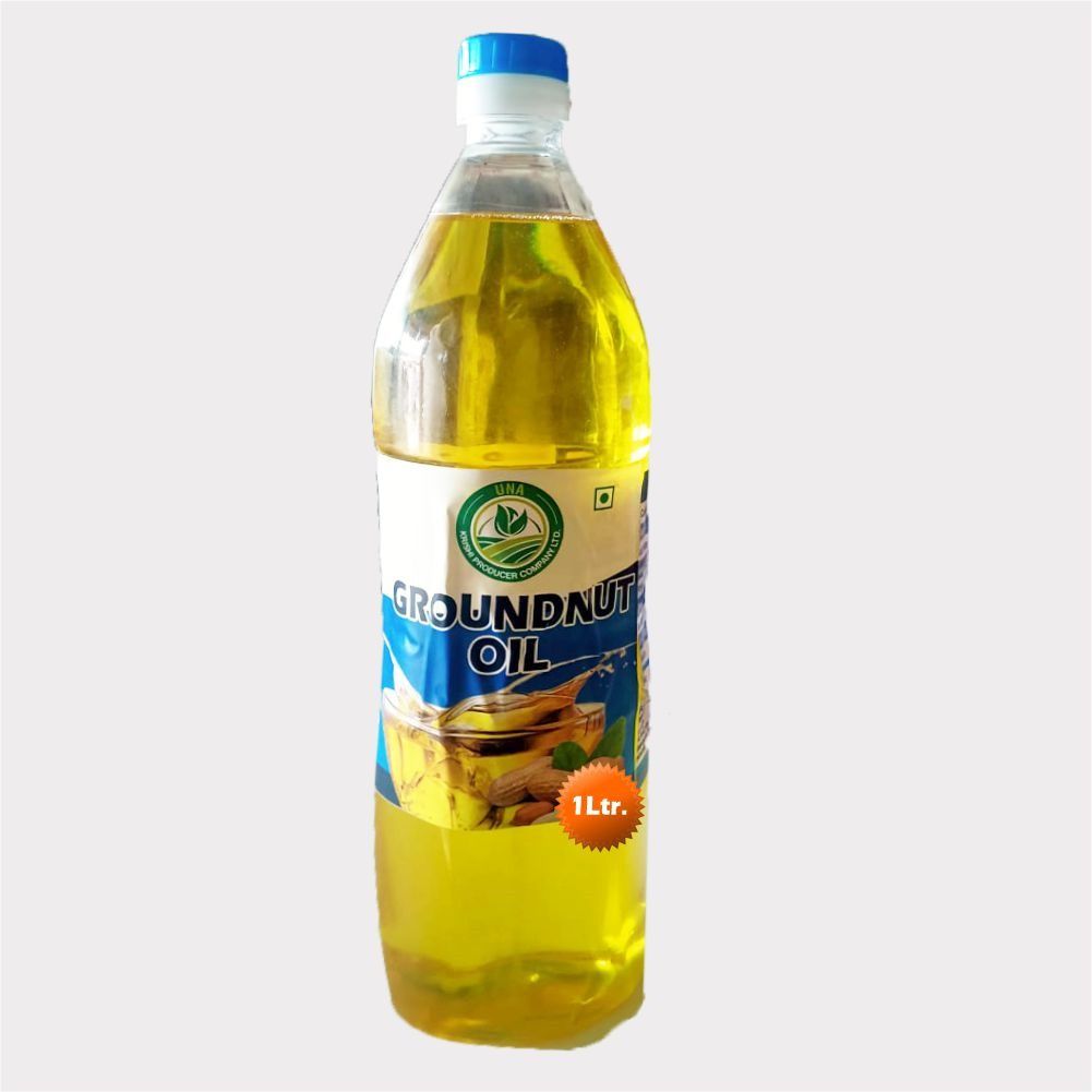 Groundnut Oil 1 Litre by Una Krishi Producer – Pure, Cold-Pressed & Made by Farmers.