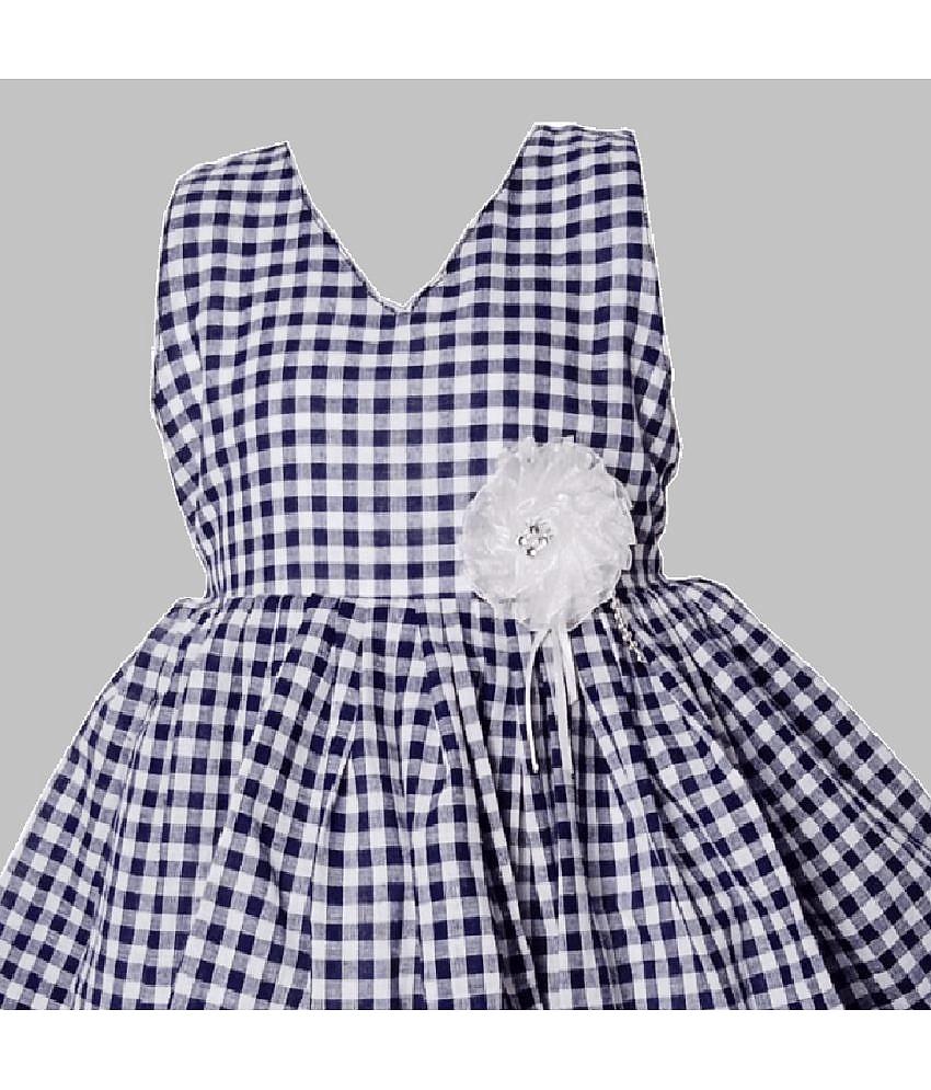 harshvardhanmart.com Pack of 1 Baby Girls Cotton Frock ( Navy Blue ) view 2