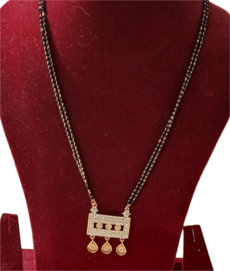 Black Beads Mangalsutra view 2
