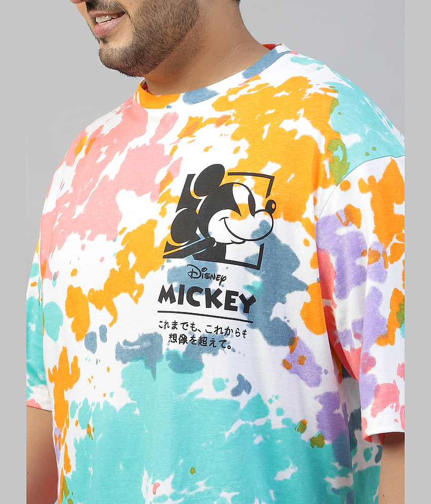Veirdo Pack of 1 100% Cotton Oversized Fit Men's T-Shirt ( Multicolor ) view 2