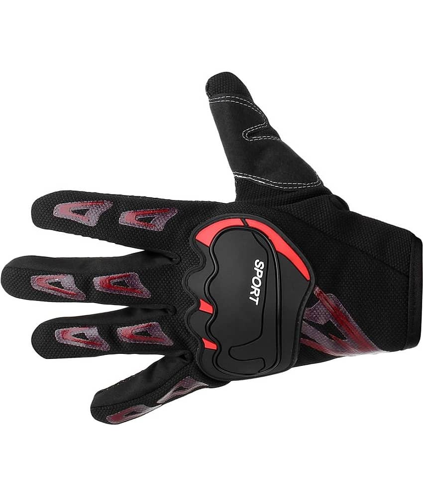 Auto Hub Full Fingers Nylon Riding Gloves ( Pair of 1 ) view 2